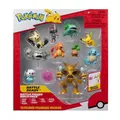 Pokémon PKW Kampffigur MP 10 Stück 5,1 cm: Pikachu #4, Squirtle #5, Bulbasaur #5, Charmander #5, Geodude, Mimikyu, Pawniard, Bonsly, Oshawott; 11,4 cm Alakazam - TGT