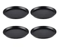 APS Pizzaform rund Ø 32/30,3 x 2,5 cm (4er-Set) - Pizzablech aus Blaublech, nicht beschichtet, lange Lebensdauer, zum professionellen Pizzabacken