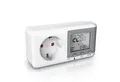 BEARWARE Energiekostenmessgerät Stromverbrauchszähler, Energiekosten Anzeige, Stromzähler max. 3680W, Strommessgerät für Typ F Buchse mit Berührungsschutz, 0,0 A -16 A