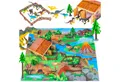 kinderplay Spielwelt Dino-Spielset mit Matte – Lernspaß für Kinder – 72-teilig
