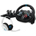 Logitech Bundle G29 Driving Force Racing Wheel + Logitech Astro A10 Headset
