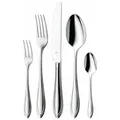 WMF Verona Besteck Set für 6 Personen, je 6 Gabeln, Tafelmesser Monobloc, Löffel, Kuchengabeln, Tee-/ Kaffeelöffel, 30 teilig, Cromargan Edelstahl poliert, glänzend, spülmaschinengeeignet