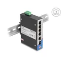 Delock Industrie Gigabit Ethernet Switch 4 Port PoE 1 Port RJ45 1...