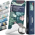 homerella® Badewannenmatte rutschfest 100x40cm, INKL. Haken, rutschfeste Badematte BPA frei, Duschmatte rutschfest, Antirutschmatte Badewanne Baby, Rutschmatte Badewanne Kinder, schimmelresistent