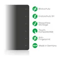 Anti Spy Blickschutz Folie für Samsung Galaxy Tab S8 Plus WiFi (Hochformat)