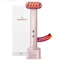 heilys® FaceWand – LED Rotlichtlampe mit 465 nm Blaulicht, 630 nm Rotlicht, Violettmodus, EMS, Wärme-, Massagemodus, Anti-Aging, Aknebehandlung, Hautverjüngung, Kabellos, Ergonomisch, Lichttherapie Ge