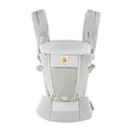 Ergobaby Adapt Babytrage für Neugeborene ab Geburt, 3-Positionen SoftFlex Mesh Ergonomische Babybauchtrage Rückentrage Baby-Tragetasche, Pearl Grey