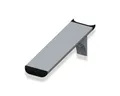Alfer coaxis®-Regalträger, T 150 x H 51 mm, Aluminium blank
