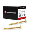 SCREW REBEL® Tellerkopfschrauben 8x300mm – [50 Stück], – Kraftsparend dank Reibteil & Cut-Spitze – selbstschneidend, TX40 Antrieb – Holzbauschrauben mit ETA-Zulassung – CrVI-frei & korrosionsbeständig