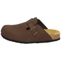 Dr. Brinkmann Nerpio Clog (1-tlg) Clogs - Glattes Nubukleder, Gepolstertes Fußbett braun 38 EU