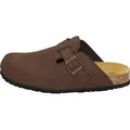 Dr. Brinkmann Nerpio Clogs Glattes Nubukleder, Gepolstertes Fußbett, Schuhe in der Weite verstellbar - Braun - 38