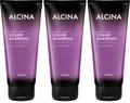 3x Alcina Color Shampoo Violett 200 ml