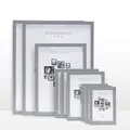 9 tlg. Foto Bilderrahmen-Set in Grau in verschiedenen, unterschiedlichen Größen. Für Fotowände & Bilderwände mit grauen Bilderrahmen, Hochformat & Querformat geeignet. Von 10x15cm bis 30x40cm