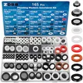ZDBB 165 PCS Sanitärschlauch Gummi Unterlegscheiben Sortiment Set mit Sieb Filter und Silikon Unterlegscheibe Kit, für Dusche Kopf Dichtung Garten Schlauch Waschen Wasserhahn Dichtungen