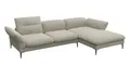 FLEXLUX Ecksofa Salino, Funktionssofa mit Recamiere, Relaxsofa, Ecksofa, Sofa mit Arm- und Kopfteil-Verstellungen, Kaltschaum & Stahl-Wellen