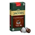 Jacobs Espresso Intenso - Intensität 10 - 10 Nespresso®* kompatible KaffeeKapseln, aus Aluminium, 52 g