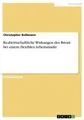 Christopher Roßmann | Realwirtschaftliche Wirkungen des Brexit bei einem...