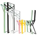 Natural Goods Berlin 2er Set Bierzeltgarnitur klappbar - Gestell für Bierbank aus Metall (Grau, 43 cm x 23 cm) - Füße für Festzeltgarnitur - Stabiles Outdoor Bankgestell für Garten, Terrasse & Camping