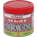 Universaldübel UX 6x35 R, Dose grau, 185 Stück