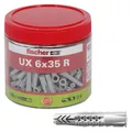 fischer UX 6x35 R Universaldübel-Sortiment 6 x 35 mm, 185 Stück 531027