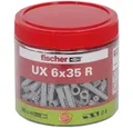 Fischer Befestigungstechnik Schrauben- und Dübel-Set FISCHER Universaldübel UX 6x35 R (185 Stk)