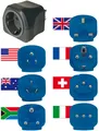 Brennenstuhl Reisestecker-Set 7-fach mit 10A Sicherung, schwarz/blau