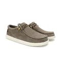 WALK IN PITAS | WP150 Washed | Herren Mokassins | Flache Slipper für Männer | Slip on Loafer | Sneakers | Schlupfschuhe | Freizeitschuhe | Walkinpitas Schuhe | Taupe 43