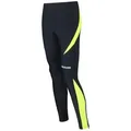 Airtracks Lauftights Damen Funktions Laufhose Lang Pro (Sporthose mit Kompressionswirkung,Quick Dry Funktion) S M L XL XXL XXXL schwarz XL