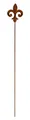 Manufaktur Lichtbogen Rost Gartenstecker Lilie 108 cm