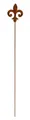 Rost Gartenstecker Lilie 108 cm Edelrost Gartendeko Gartendekoration Metall Deko