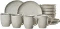 Ritzenhoff & Breker Frühstücks-Geschirrset Kendra (12-tlg), 4 Personen, Steingut, aus Steingut für 4 Personen