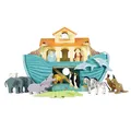 Die große Arche Noah / The Great Ark mit Figuren, aus Holz von Le Toy Van TV259B