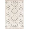 benuta Nest Baumwollteppich, Creme, Textil, Rauten, Rechteckig, 80x120 cm, Gots, für Fußbodenheizung geeignet, Teppiche & Böden, Teppiche
