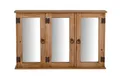 Spiegel Mexico Möbel 95x60x20 cm Landhausstil Glas Massivholz Pinie Honig