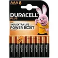 Duracell Batterien DURACELL PLUS AAA LR03 Alkali 8 Stück