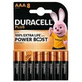 Duracell Plus AAA Micro LR03 Alkaline Batterie - 8ter Verpackung