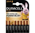 Duracell Duracell Plus Power Boost Micro (AAA)-Batterie Alkali-Mangan 1.5 V 8 Batterie