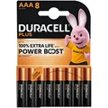 DURACELL Batterien PLUS Alkali-Mangan Micro AAA 1,5 V, 8 St.