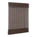 Ventanara® Raffrollo Bambus Bambusraffrollo Rollo inkl Montaematerial (Dunkelbraun, 150 x 220 cm)