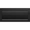 KRATKI Lüftungsgitter Kamingitter Fresh 17cm x 37cm schwarz