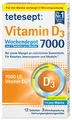tetesept Vitamin D3 7000 Wochendepot – Vitamin D Tabletten bei einem Mangel an natürlichem Sonnenlicht – Nahrungsergänzungsmittel für Knochen, Immunsystem & Muskeln – 1 x 12 Tabletten