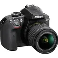 Nikon D3400 Kit 18-55 mm digitale Spiegelreflexkamera schwarz - Schwarz