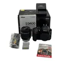 Nikon D3400 24.2MP DSLR Kit AF-P 18-55 VR Objektiv Neu mit Zubehörpaket
