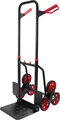 Treppenkarre Sackkarre 150 kg Stapelkarre Transportkarre Treppensteiger klappbar Treppensackkarre Schwarz Treppen Stahl trucky