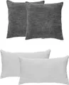Andiamo Dekokissen Cord Kissen Emy, 4er Set, Kissenhülle mit Füllung, Sofakissen, eckig, 40x40 & 30x50 cm, auch einzeln erhältlich