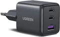 Ugreen 30W 3-Port GaN II Fast Wall Charger USB-A & 2 x USB-C Black (55536)