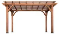 Backyard Discovery Pergola aus Holz 305 x 426 cm | Terrassenüberdachung freistehend für den Garten | Pavillon / Gartenpavillon / Holzpergola