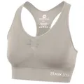 Stark Soul® Sport-BH Bra Light Support - Sport BH, doppellagig, für Damen Doppellagiges Material beige L