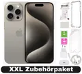 Apple iPhone 15 Pro - 128 GB - Titan Natur - XXL Starterset - Zustand: SEHR  GUT