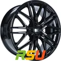 4x 1000 Miglia MM1023 gloss black 8x18" ET35 LK5 112 ML 66.5 Alufelgen 18 Zoll